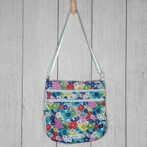 Vera Bradley Far Out Floral Trio Zip Hipster Crossbody Bag